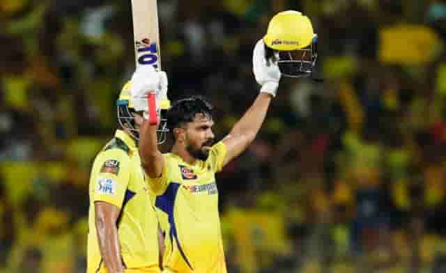 Image for CSK vs LSG: Ruturaj Smacked Knocking Hundred, Second of His Career and First In Indian Soil