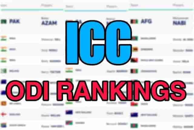 Image for ICC ODI Rankings, Batting, Bowling, and Allrounders Rankings Latest Updated | Check Full Updated ODI Standings on July 2024