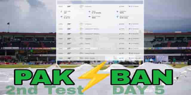 Image for PAK vs BAN DAY 5: Rawalpindi Weather Forecast; Expected Rain Interruption, Check Full Weather Report of Rawalpindi Today