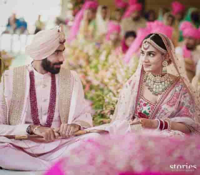 Image for Jasprit Bumrah tied the knot with Sanjana Ganeshan in Goa, See Images