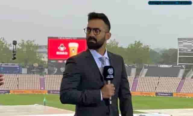 Image for Commentator Dinesh Karthik issues apologies for his sexist remarks on neighbour's wife