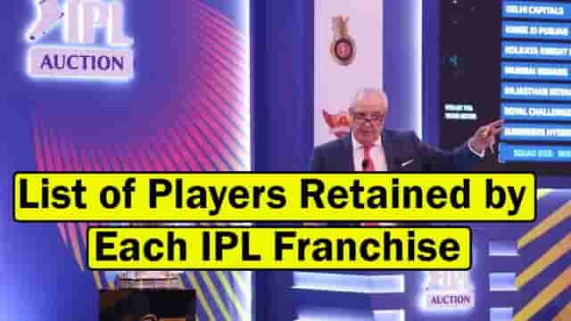 Image for List of Player Retained by MI, CSK, DC, RCB, RR, PBKS, SRH, KKR - IPL 2022