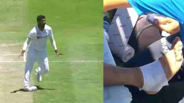 Image for SAvsIND: Jasprit Bumrah twisted his ankle severely during day 3 of SAvsIND 1st test