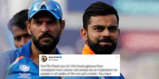 Image for Virat Kohli responds to Yuvraj Singh?s heartfelt emotional letter for him