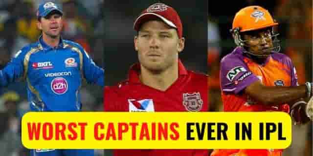 Image for Top 5 Worst Captains in the History of IPL