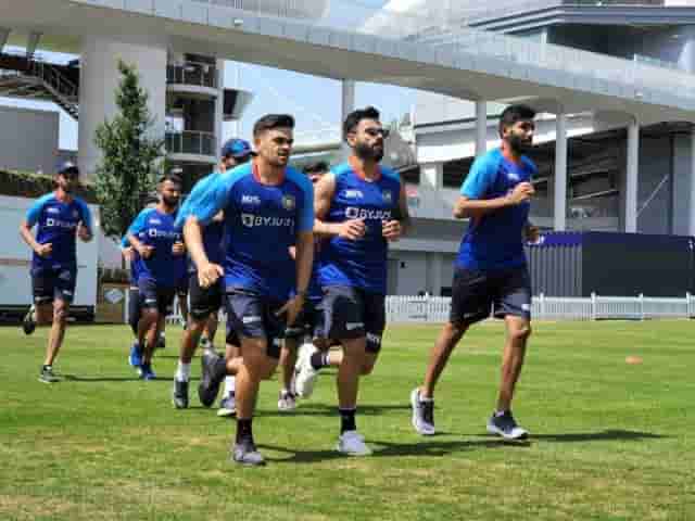 Image for Team India begin training for the one-off test against England