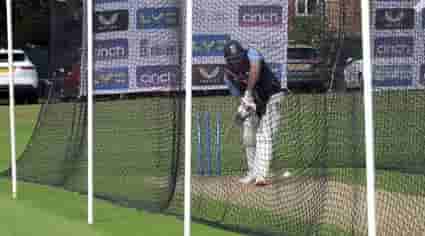 Image for Watch Rohit Sharma training in the nets after testing covid negative