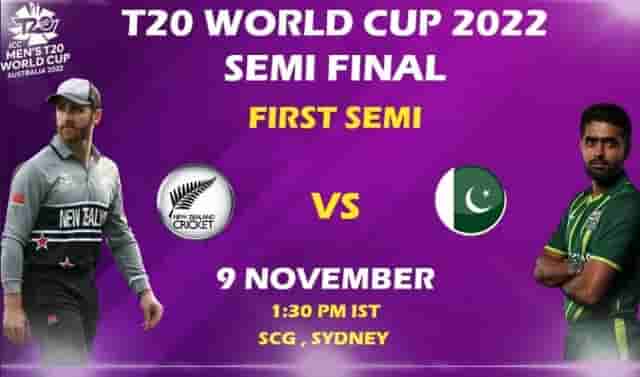 Image for T20 World Cup 2022: New Zealand vs Pakistan Semifinal Date, Venue, Weather Report, Pitch Report, Dream11, Playing11, Head to Head, Squad, Live Streaming, and Winning Prediction