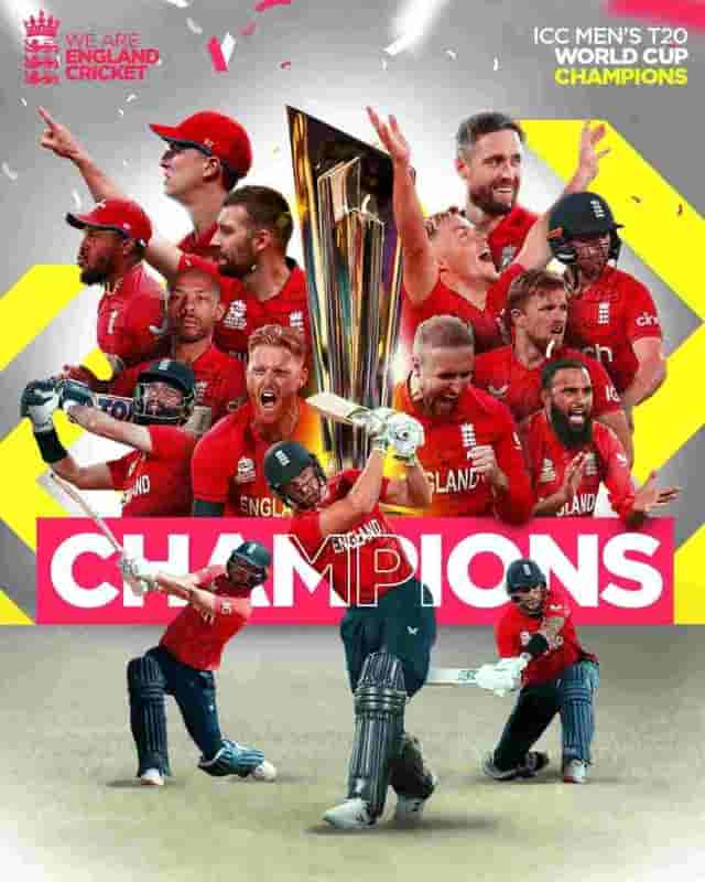 Image for T20 World Cup 2022: England are the New World T20 Champions, beating Pakistan by 5 wickets