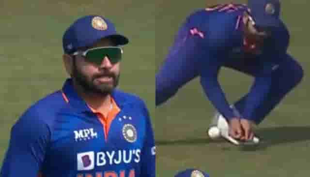 Image for Rohit Sharma suffers thumb injury, Deepak Chahar walks off the field during INDvBAN 2nd ODI