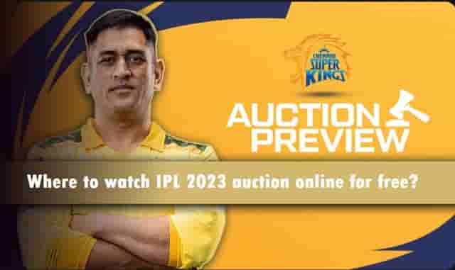 Image for Where to watch IPL 2023 auction online for free? Hotstar or JIO Cinema. Subscription Details.