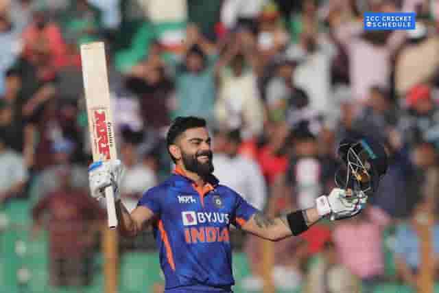 Image for IND vs SL ODI: Virat Kohli scored his 45th century against Sri Lanka, second century in a month