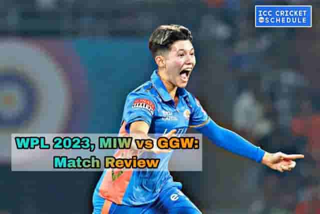 Image for WPL 2023: Mumbai Indians won the first match, and beat Gujarat Giants by 143 runs