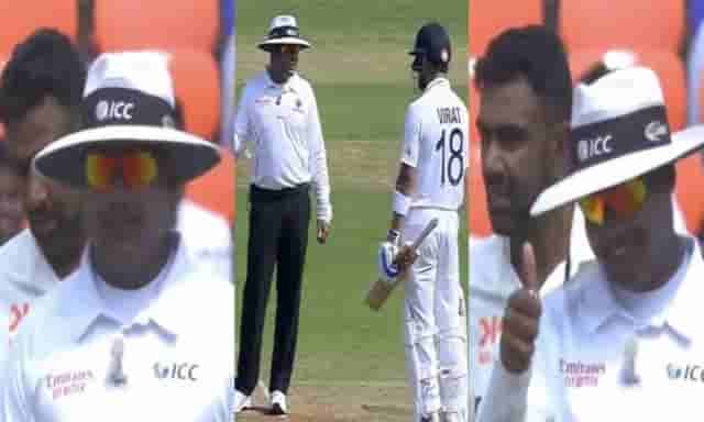 Image for IND vs AUS 2023: WATCH: ?Main hota to pakka out tha? Virat Kohli?s hilarious dig at Nitin Menon on his umpire?s call decision for Travis Head