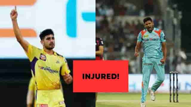 Image for TATA IPL 2023: CSK Pacer Mukesh Choudhary and LSG Pacer Mohsin Khan Likely to Miss out on TATA IPL Due to Injury.