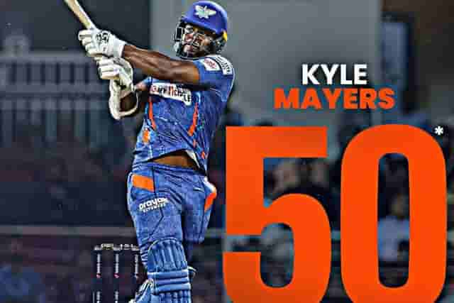 Image for LSG vs DC Live Score: Kyle Mayers' brilliant half-century strengthened Lucknow Super Giants' position