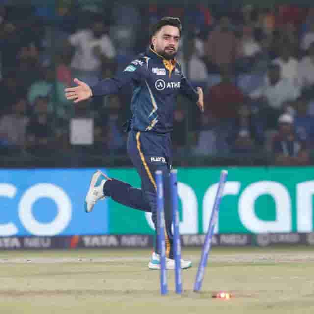 Image for IPL 2023: Rashid Bowls A Magic Spell And Stops Delhi at 162