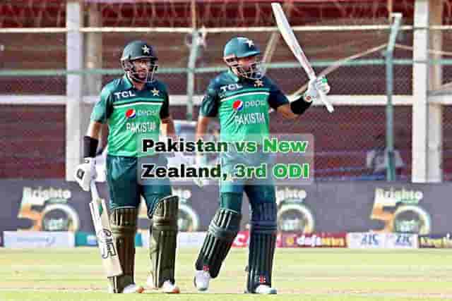 Image for PAK vs NZ 3rd ODI Live Score: Batting first, Pakistan scored 287 runs in 50 overs