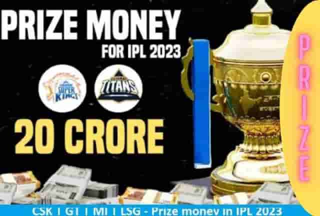 Image for CSK, GT, MI, and Lucknow Supergiants Prize Money Revealed in IPL 2023