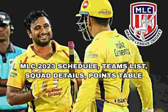 Image for MLC 2023 Schedule, Teams List, Squad Details, Points Table| Major League Cricket 2023