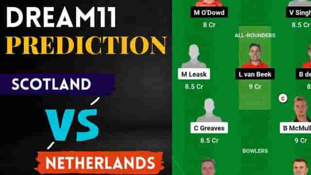 Image for SCO vs NED Dream11 Prediction Today Match, Queens Sports Club Pitch Report | ICC Cricket World Cup Qualifiers 2023 Scotland vs Netherlands Dream11 Team