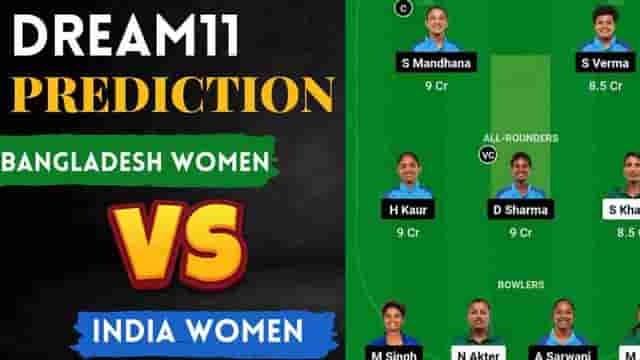 Image for BAN-W vs IND-W Dream11 Prediction Today Match, Best Picks | Bangladesh Women vs India Women  Dream11 Team, Shere Bangla Stadium Pitch Report