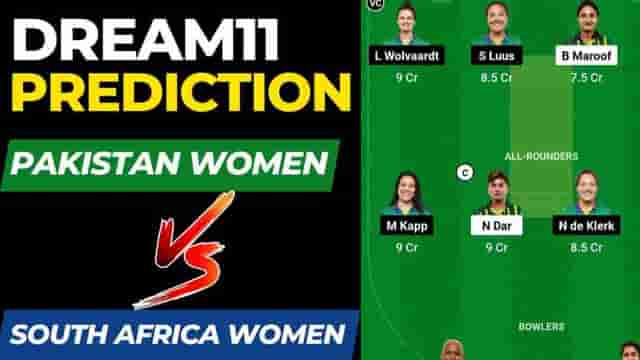 Image for PAK-W vs SA-W Dream11 Prediction 1st T20I Match | Pakistan Women vs South Africa Women Dream11 Team, National Stadium Karachi Pitch Report