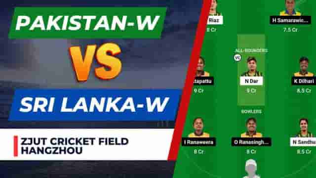 Image for PAK-W vs SL-W Dream11 Prediction Asian Games 2023 | Pakistan Women vs Sri Lanka Women Dream11 Team, ZJUT Cricket Field Hangzhou Pitch Report