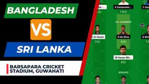 Image for BAN vs SL Dream11 Prediction World Cup Warm-up Match | Bangladesh vs Sri Lanka Dream11 Team, Barsapara Cricket Stadium Guwahati Pitch Report