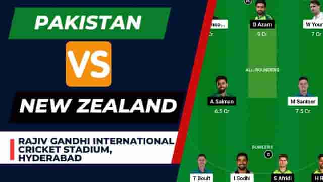 Image for PAK vs NZ Dream11 Prediction World Cup Warm-up Match | Pakistan vs New Zealand Dream11 Team, Rajiv Gandhi International Stadium Pitch Report