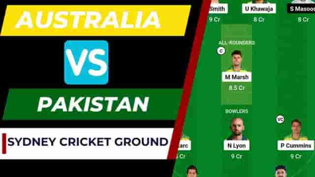 Image for AUS vs PAK Dream11 Prediction 3rd Test 2024, Dream11 Team | Australia vs Pakistan Sydney Cricket Ground Pitch Report