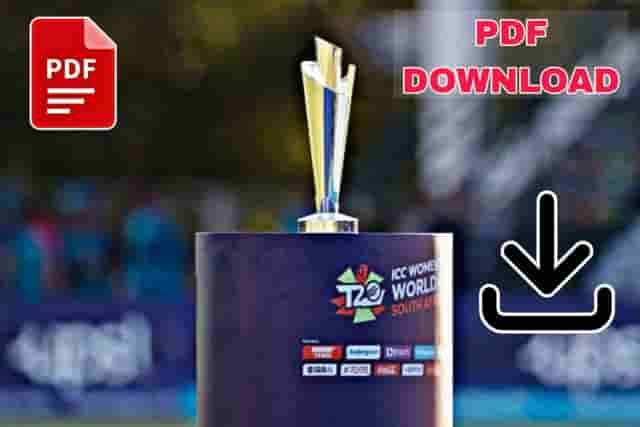 Image for T20 World Cup 2024 Schedule PDF Download