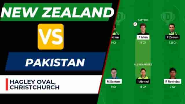 Image for PAK vs NZ 5th T20I Dream11 Prediction, Weather Forecast, Pakistan vs New Zealand Dream11 Team, Hagley Oval,?Christchurch Pitch Report | Pakistan tour of New Zealand 2023