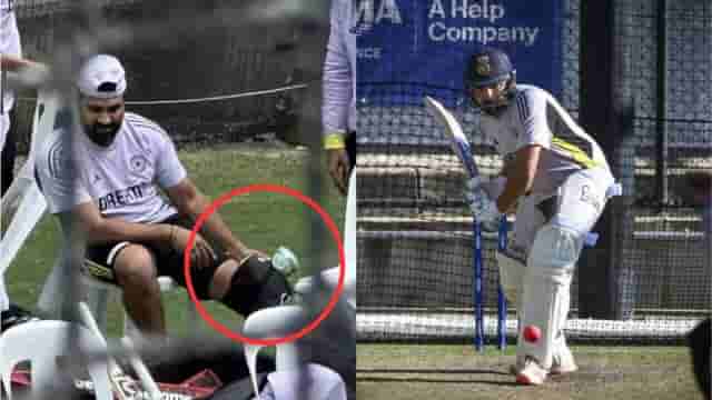 Image for Injury Scare for India: Rohit Sharma got hit at net sessions ahead of Boxing Day Test