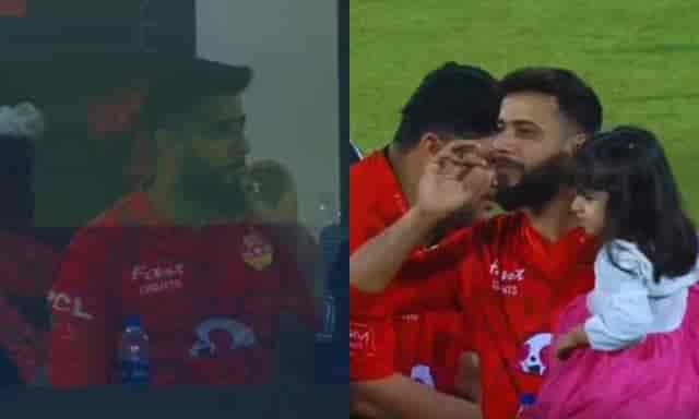 Image for WATCH: Pakistani Player Caught Smoking Cigarette in Dressing Room in the PSL 2024 Final