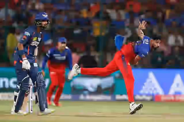 Image for IPL 2024: RCB All out (153/10), LSG won by 28 Runs | RCB vs LSG Match highlights