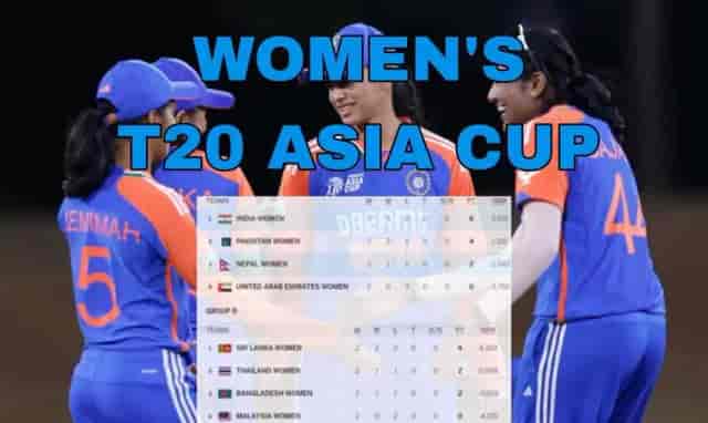 Image for Women's Asia Cup Points Table 2024; India, Pakistan into the Semifinal With Big Wins