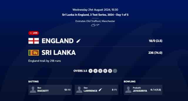 Image for Sri Lanka vs England, 1st Test: Day 1 Full Match Review