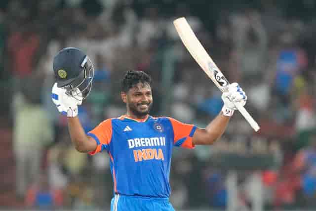 Image for Sanju Samson smacks maiden T20i Century and helps India in destroying Bangladesh in the 3rd T20i