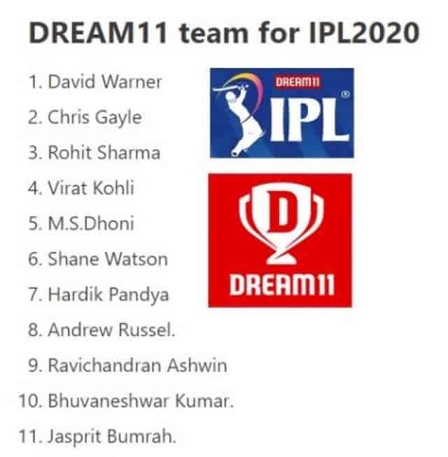 Image for Dream IPL 2020: The Mighty Dream11 Team Of IPL 2020