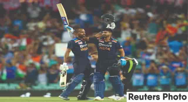 Image for Hardik Pandya and Shikhar Dhawan power India to a series win against Australia