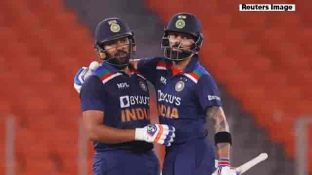 Image for ICC T20I Rankings: Virat Kohli and Rohit Sharma gets significant gains in the latest T20I rankings