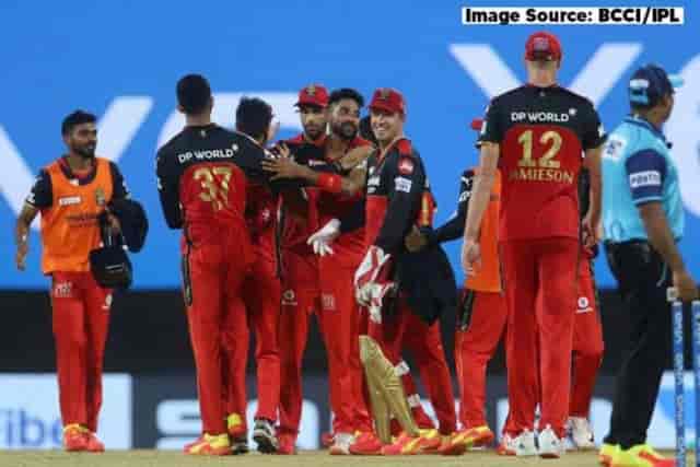 Image for Vivo IPL 2021: RCB records a low scoring thriller win against Sunrisers Hyderabad