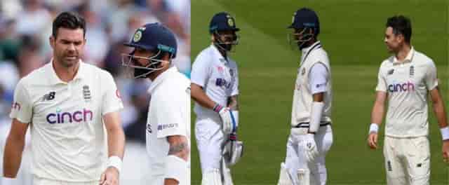 Image for ENGvsIND: [Watch] Virat Kohli engage in a heated conversation with England pacer James Anderson