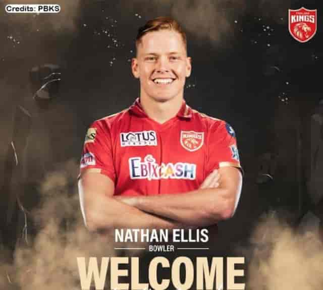 Image for Vivo IPL 2021: Punjab Kings (PBKS) signed Nathan Ellis as Meredith and Richardson ruled out for Vivo IPL 2021