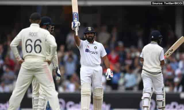 Image for ENGvsIND: Rohit Sharma slams his first overseas hundred in 4th Test with a big six