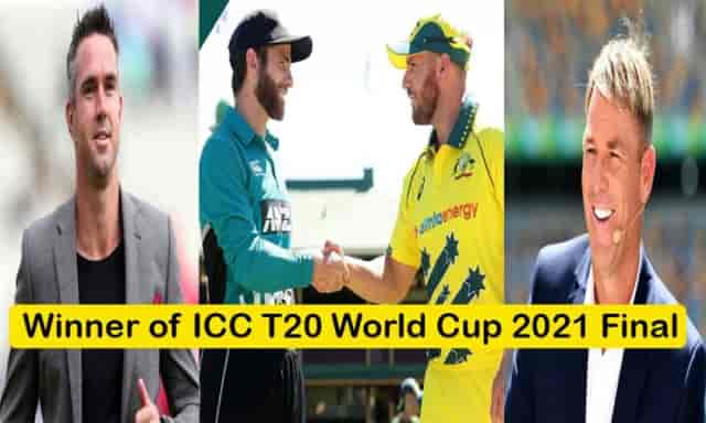 Image for T20 World Cup 2021 Final: Warne &amp; Peterson predict the winner of the T20 World Cup 2021 final between Australia and New Zealand