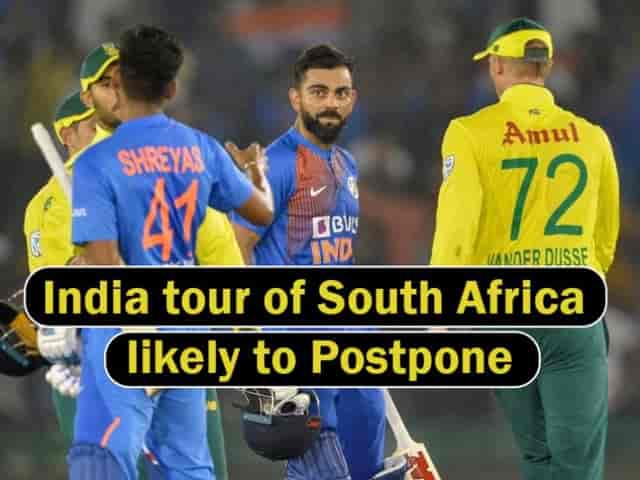 Image for India tour of South Africa for Test, ODI and T20Is series likely to postpone by a week