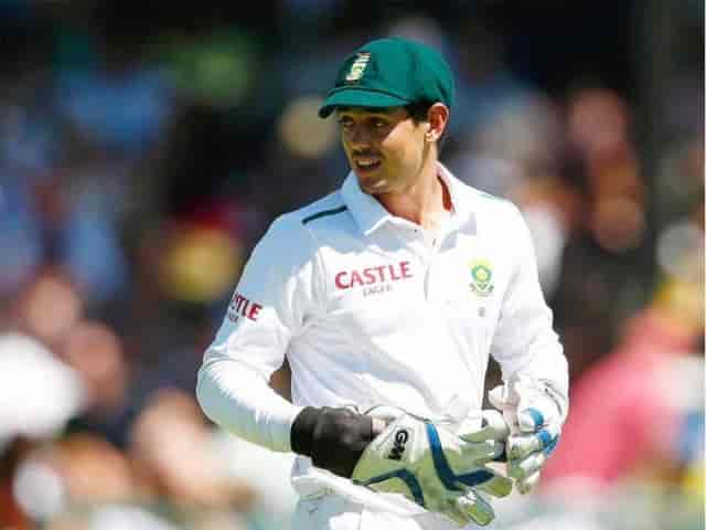 Image for SAvsIND: Quinton de Kock unavailable for 2nd and 3rd test match against India