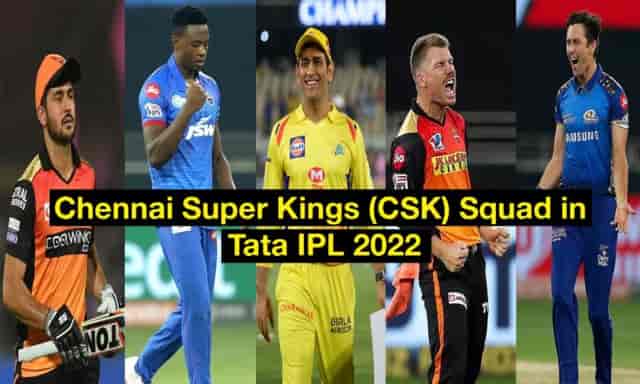 Image for Predicted IPL 2022 Squad of Chennai Super Kings (CSK)